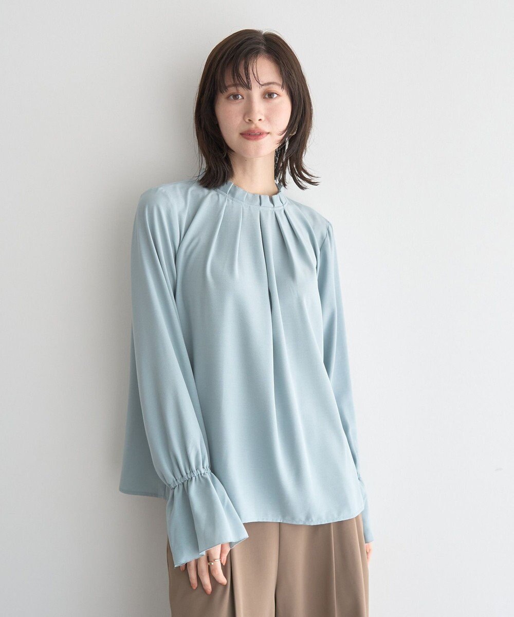 YECCA VECCA タックデザインブラウス 