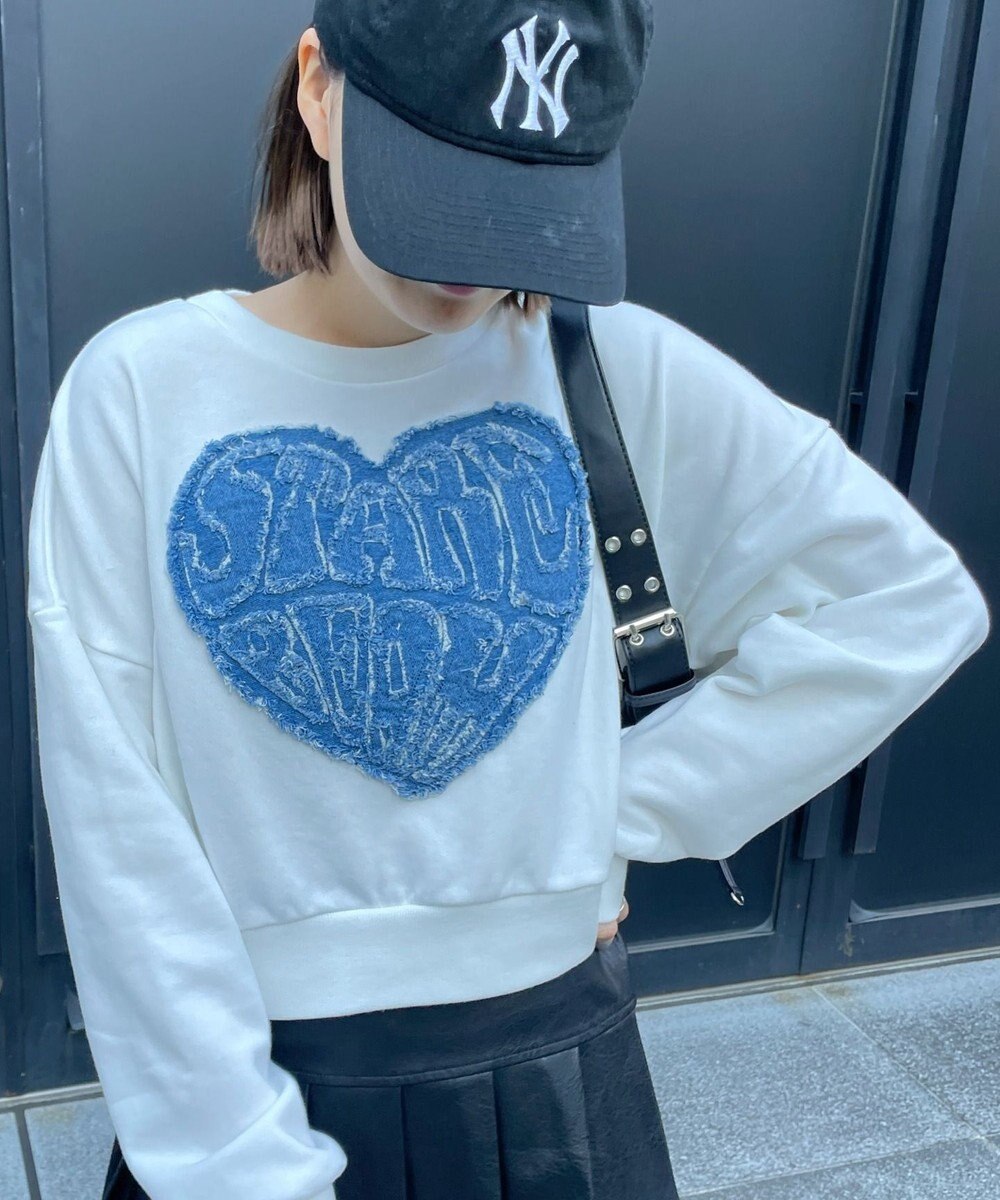 WEGO デニムワッペンプルオーバー 