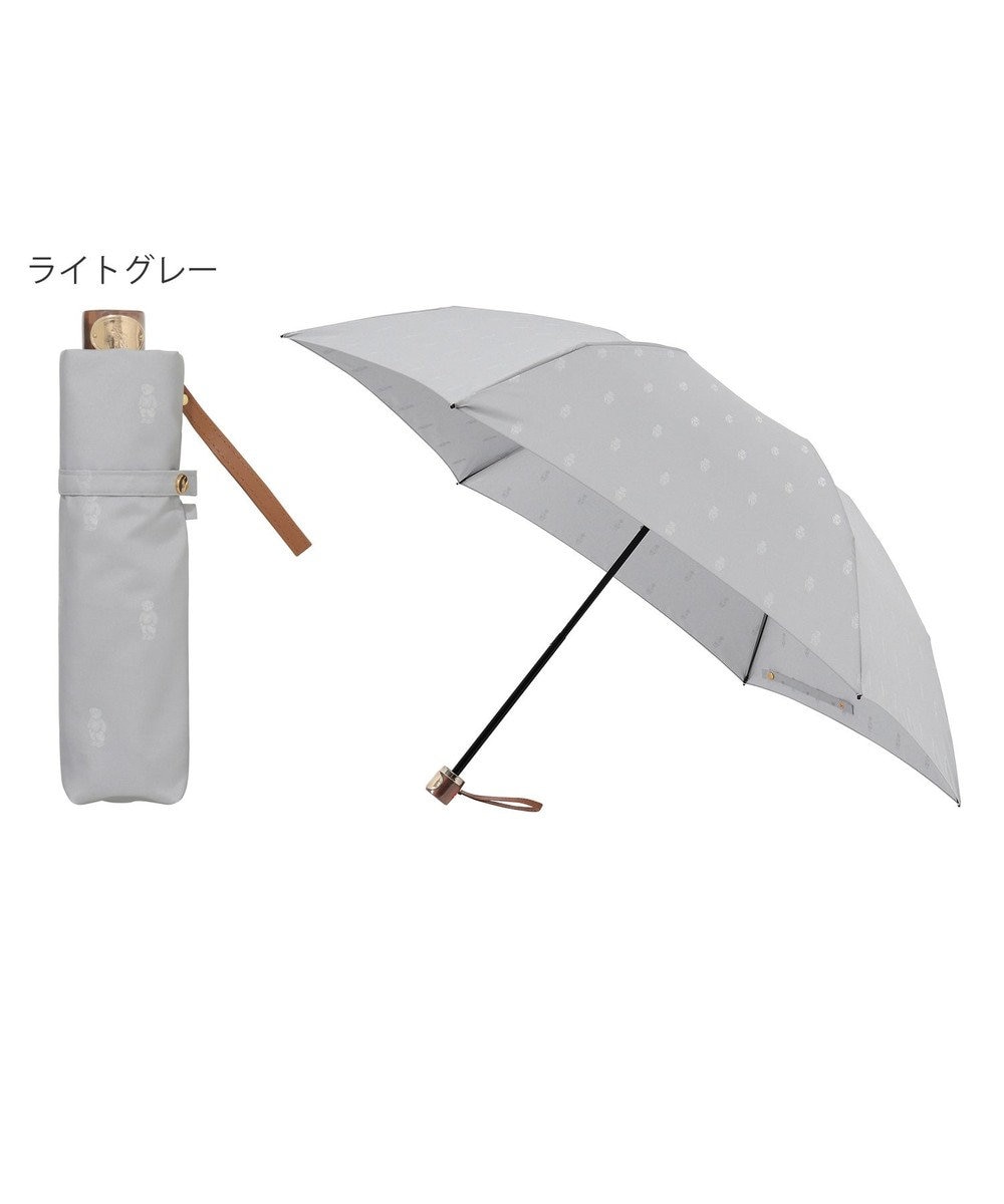 MOONBAT POLO RALPH LAUREN 【日本製】折りたたみ傘 POLO BEARジャカード ライトグレー