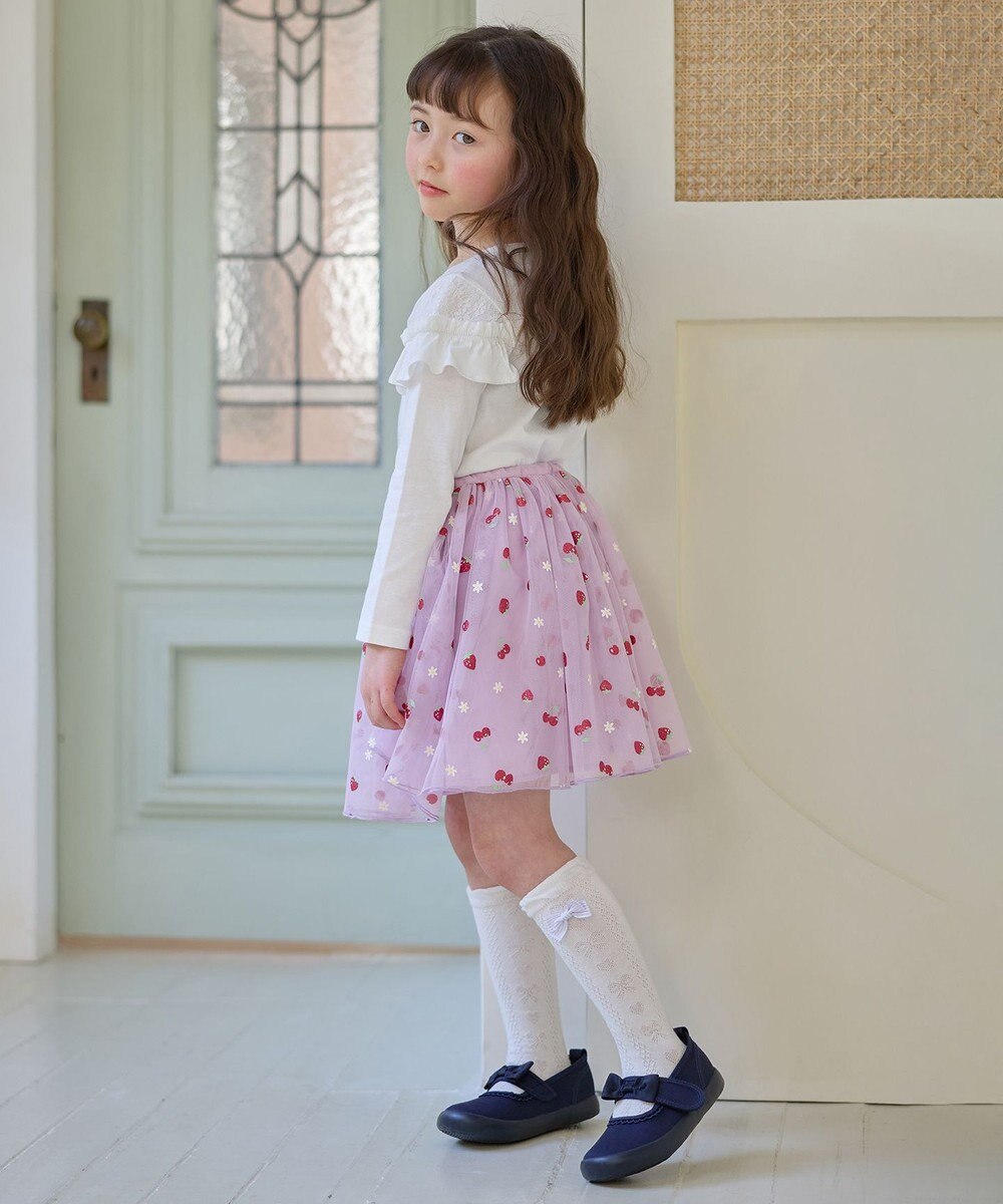 ANY KIDS 【チェリーベリーシリーズ】フルーツ チュール スカート 