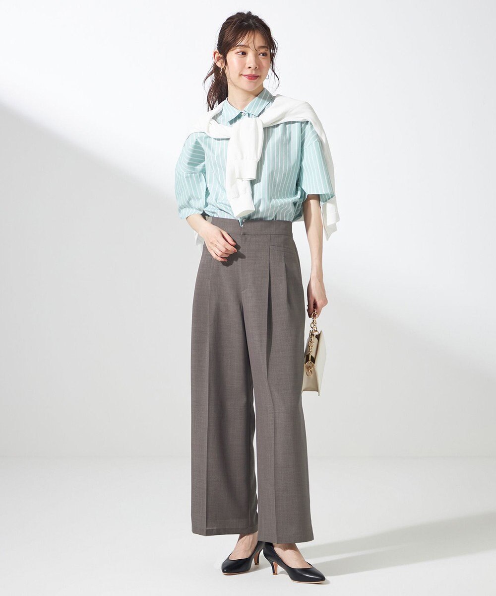 ANY SIS 【洗える】ペタルスリーブ シャツ 