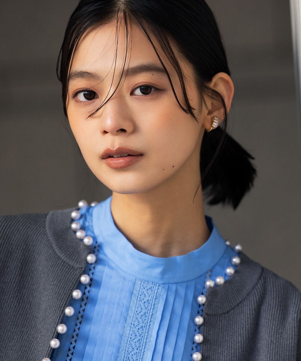 組曲 レースコンビタックディテール ブラウス 