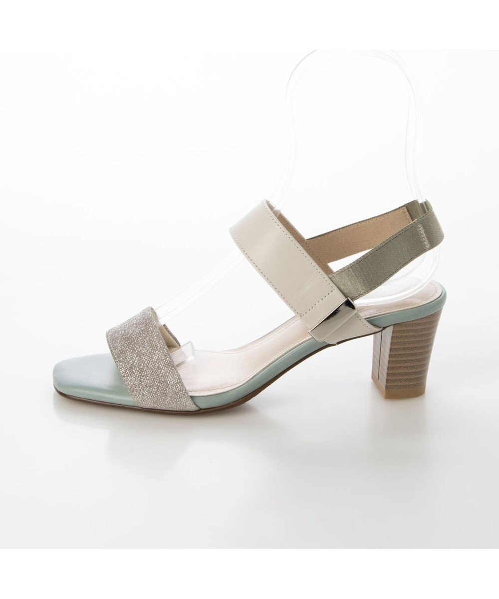 Riz raffinee <Riz raffinee>金具付きスクエアトゥサンダル 