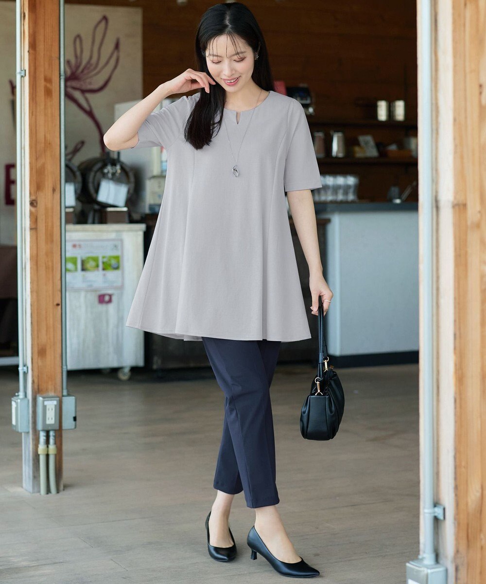 Tiaclasse 【おのののかさん着用 】「冷凛（ひやりん）」カノコバックフレアカットソー 