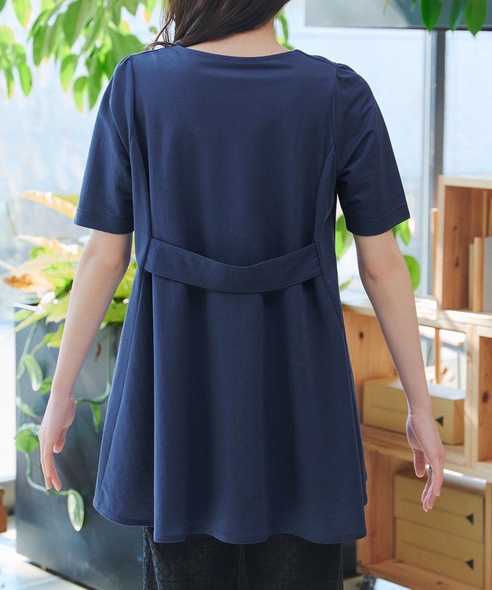 Tiaclasse 【おのののかさん着用 】「冷凛（ひやりん）」カノコバックフレアカットソー 