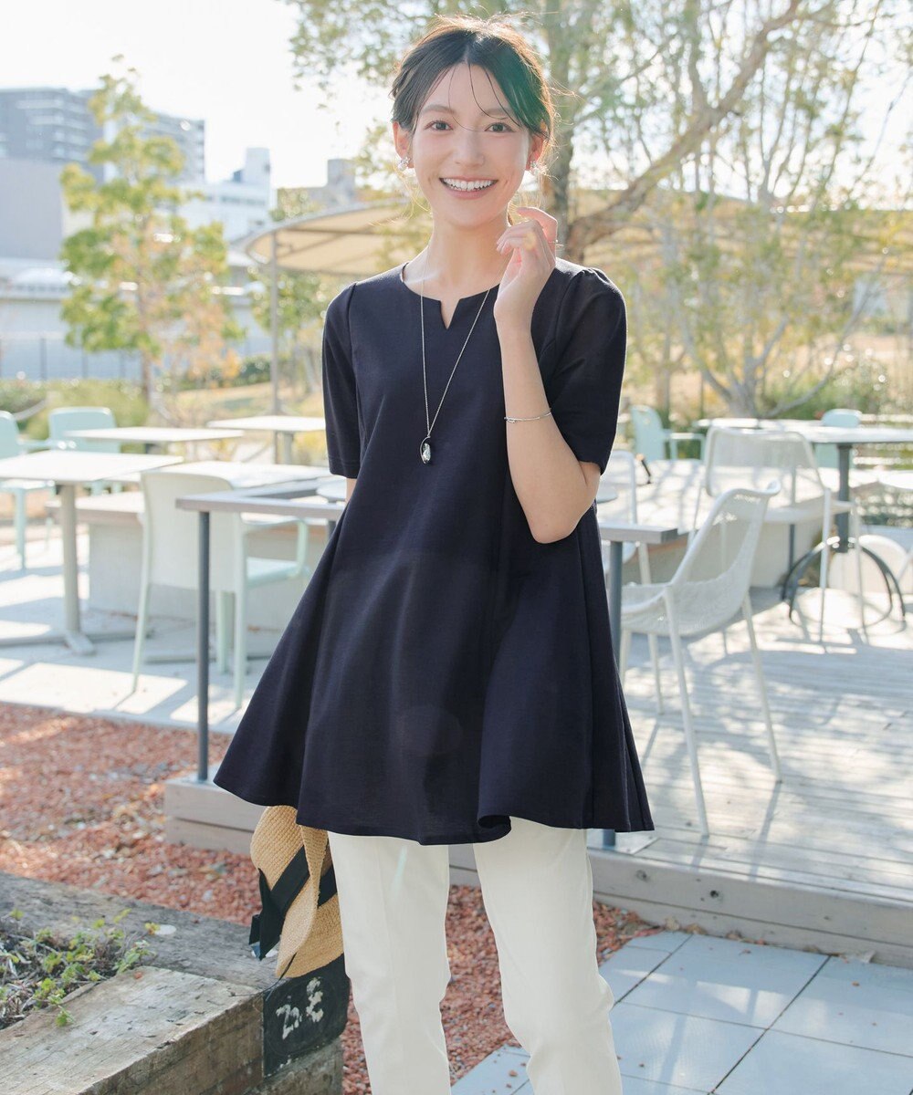 Tiaclasse 【おのののかさん着用 】「冷凛（ひやりん）」カノコバックフレアカットソー 