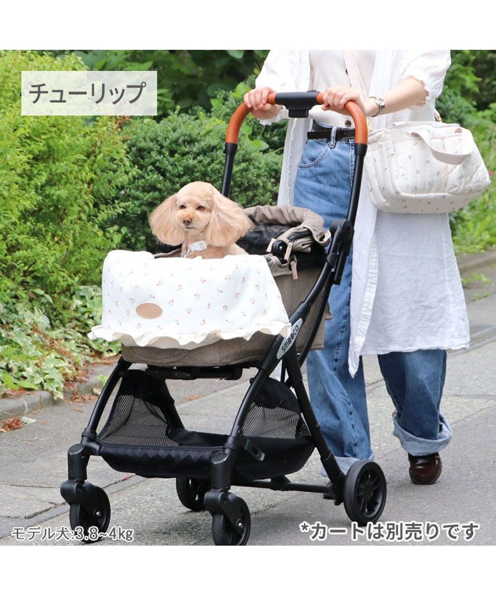 PET PARADISE ペットパラダイス カート用クッション 《チューリップ柄》 