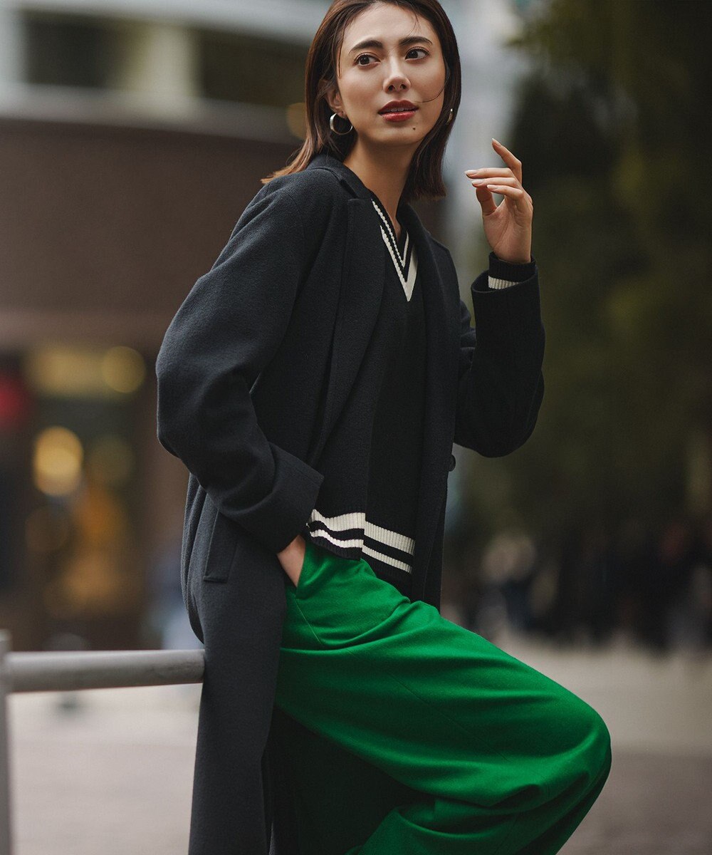 ICB ハイゲージソフトウール チルデンVネックプルオーバー 