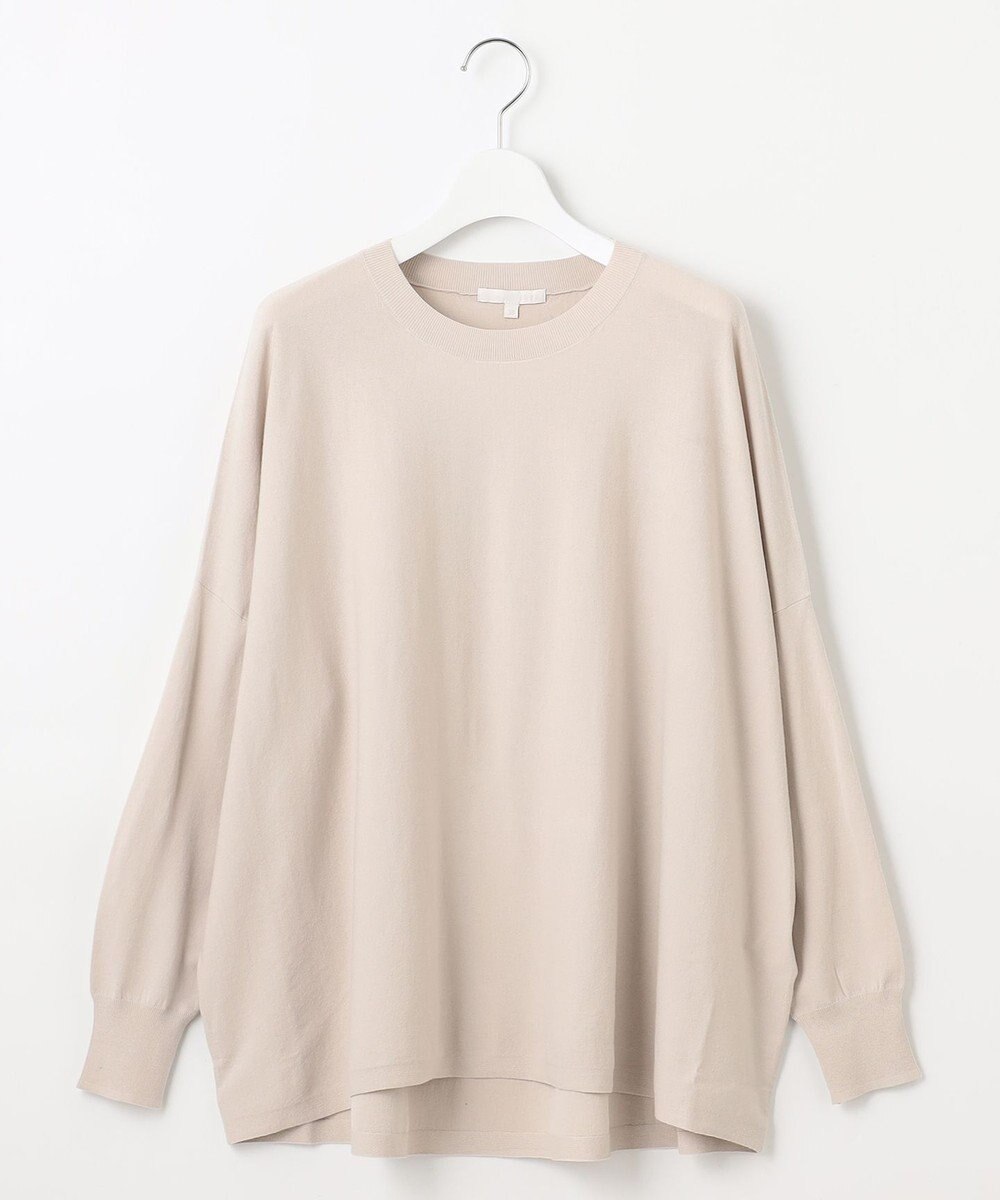 自由区 L 【WEB限定カラーあり】レーヨンストレッチ ニットT 