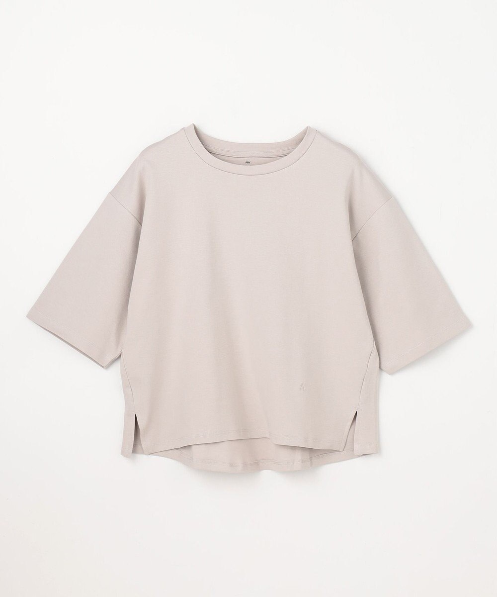 ANY 【Sサイズあり】オーガニックコットンスムース5分袖Tシャツ 