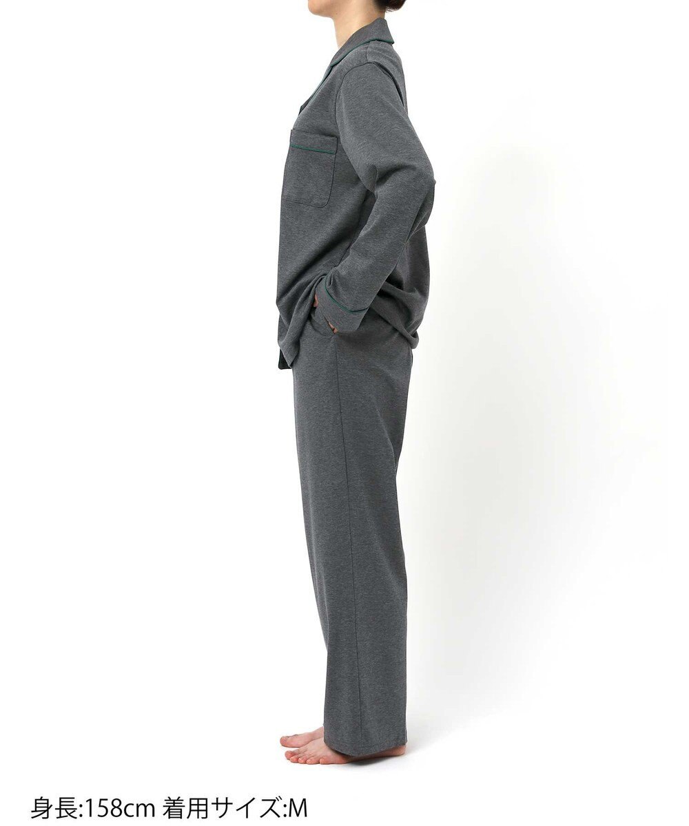 une nana cool 【綿100%】60/1 シルケットスムース 長袖開襟 MADE WITH LIBERTY FABRIC 