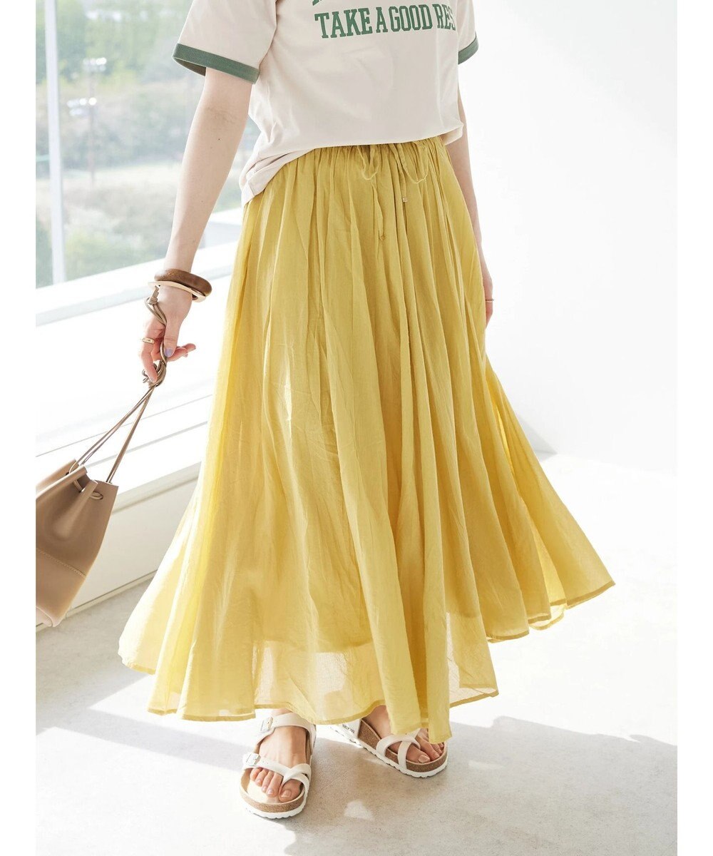 CRAFT STANDARD BOUTIQUE コットンボイルギャザースカート 