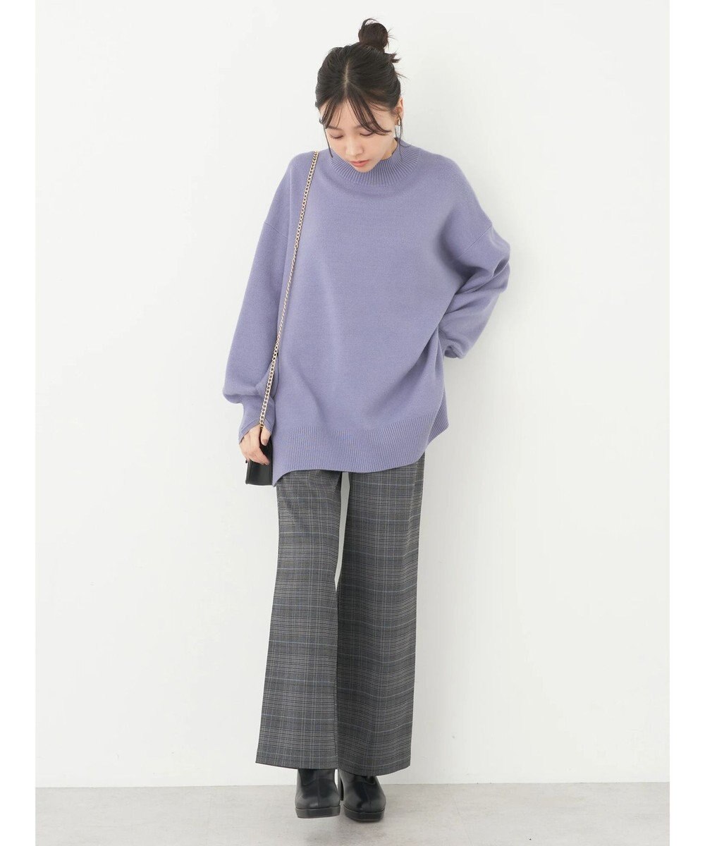 earth music&ecology やわらかタッチハイネックチュニック 