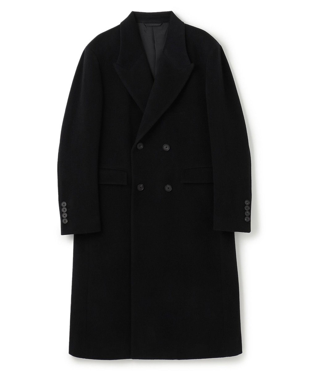 JOSEPH HOMME 【WEB限定】グロッシーウール　ダブルブレストチェスターコート 