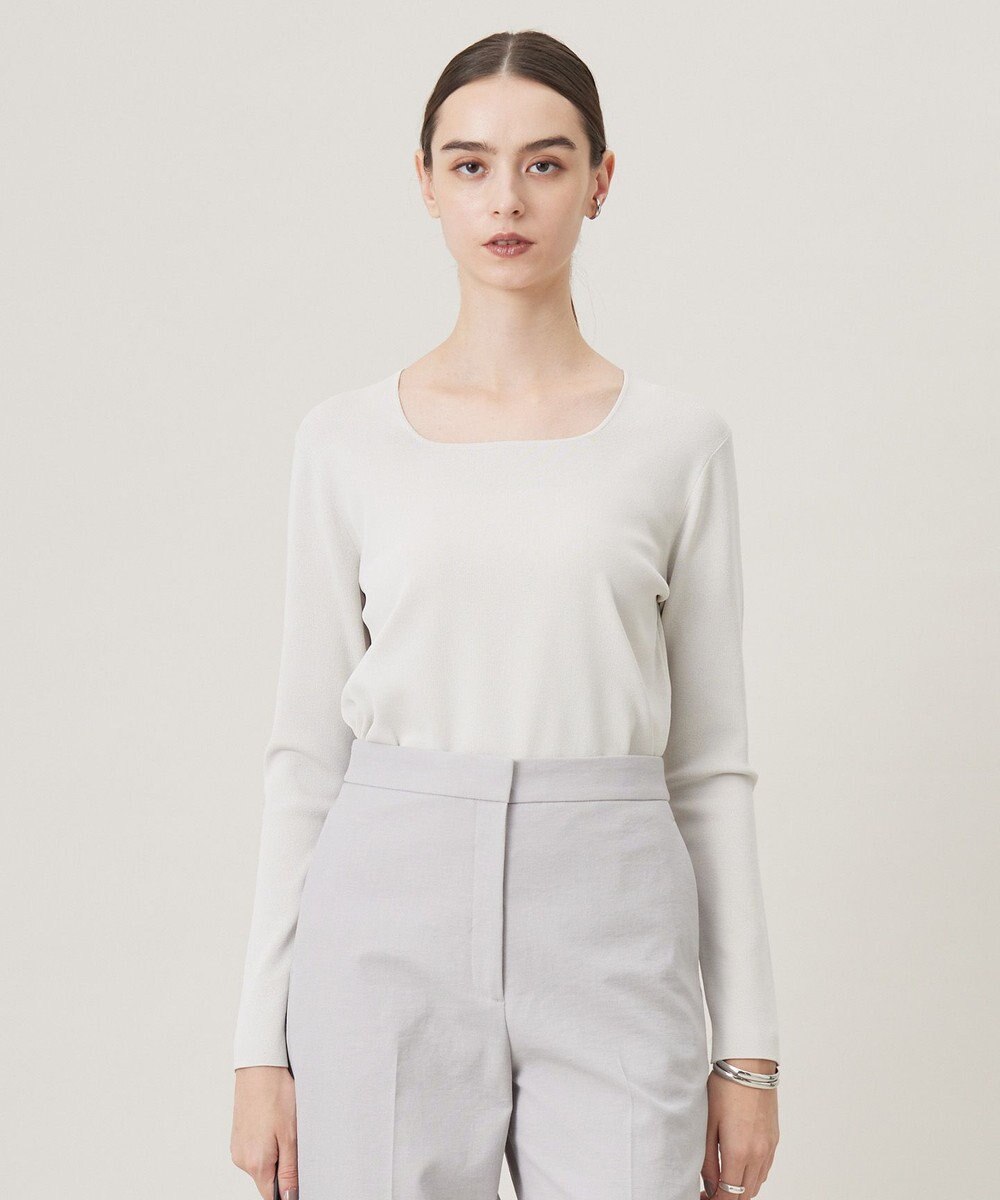 ICB 【洗える】 シンセティックフルニードル ニットプルオーバー 