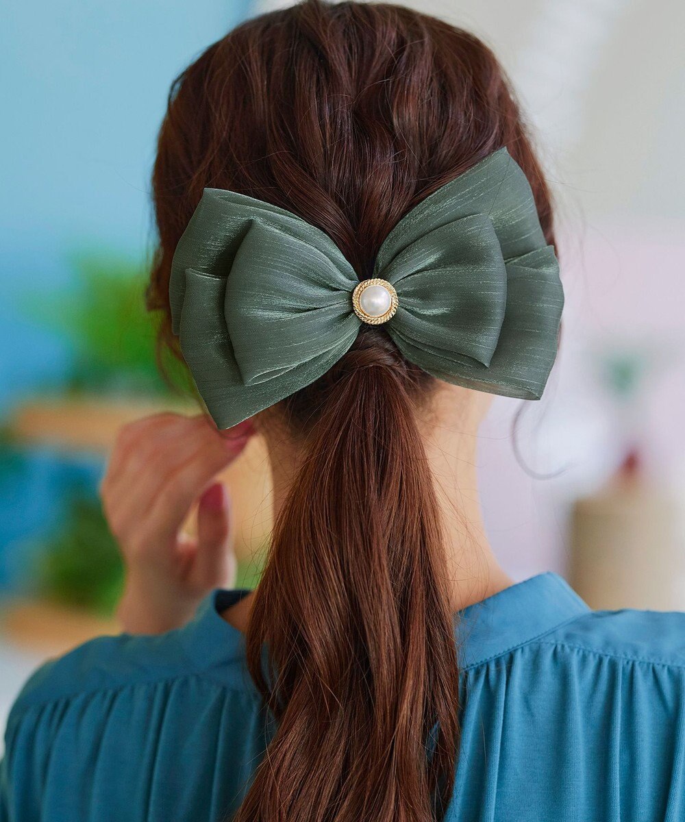 Tiaclasse オーガンジーリボンバレッタ 