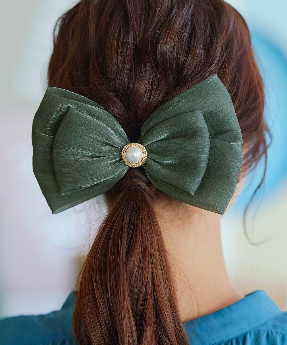 Tiaclasse オーガンジーリボンバレッタ 