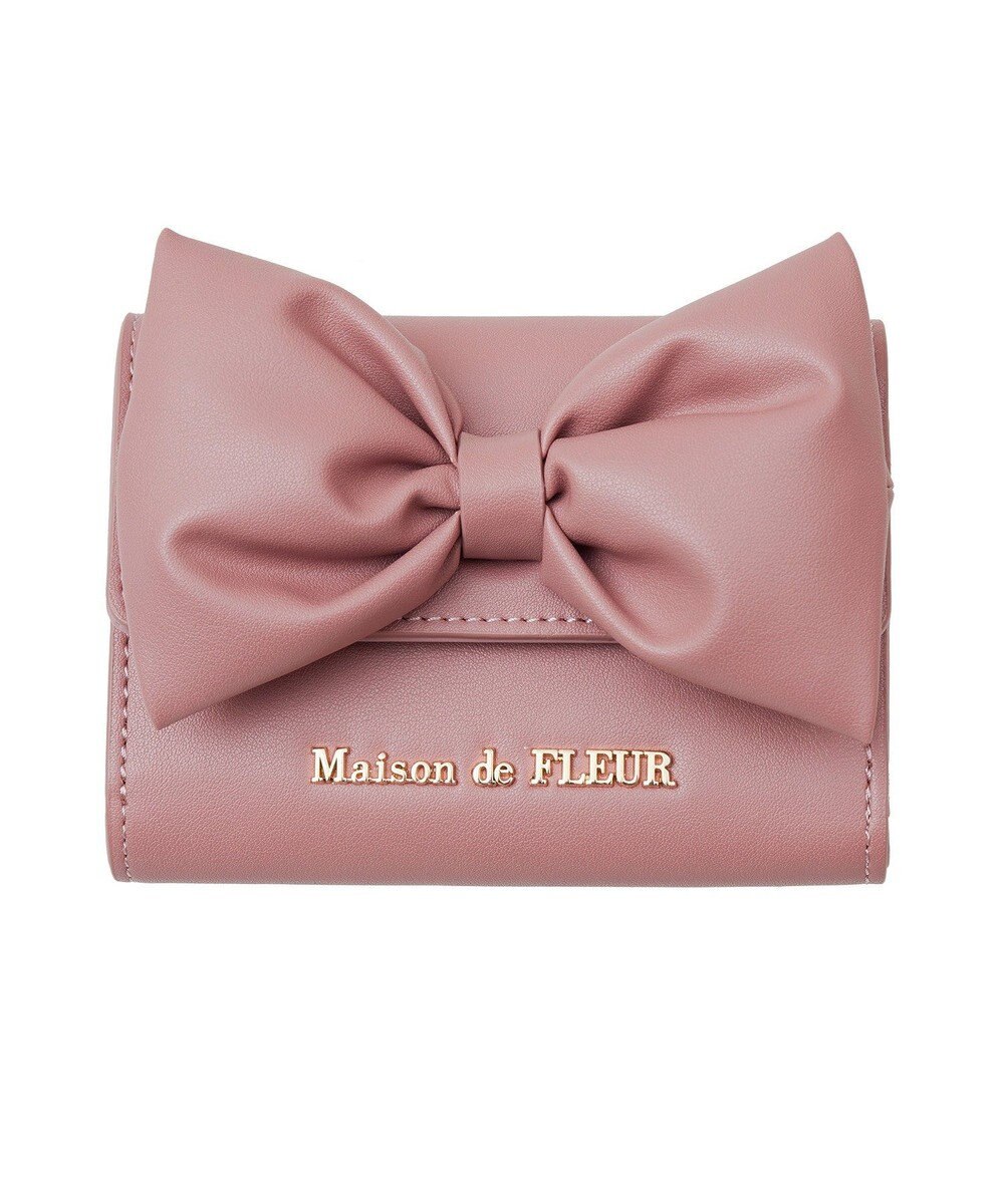 Maison de FLEUR ボリュームリボンウォレット 