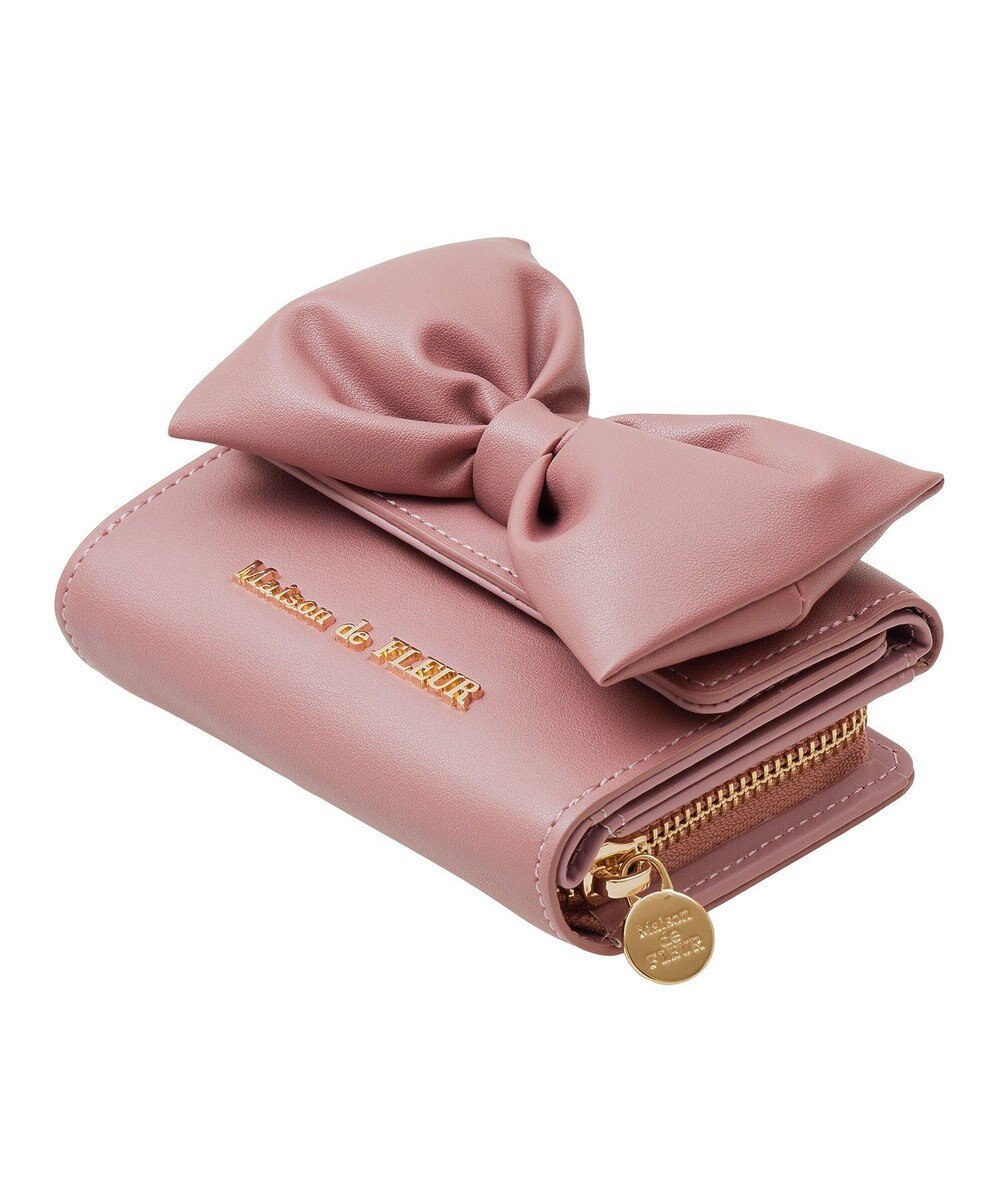 Maison de FLEUR ボリュームリボンウォレット 