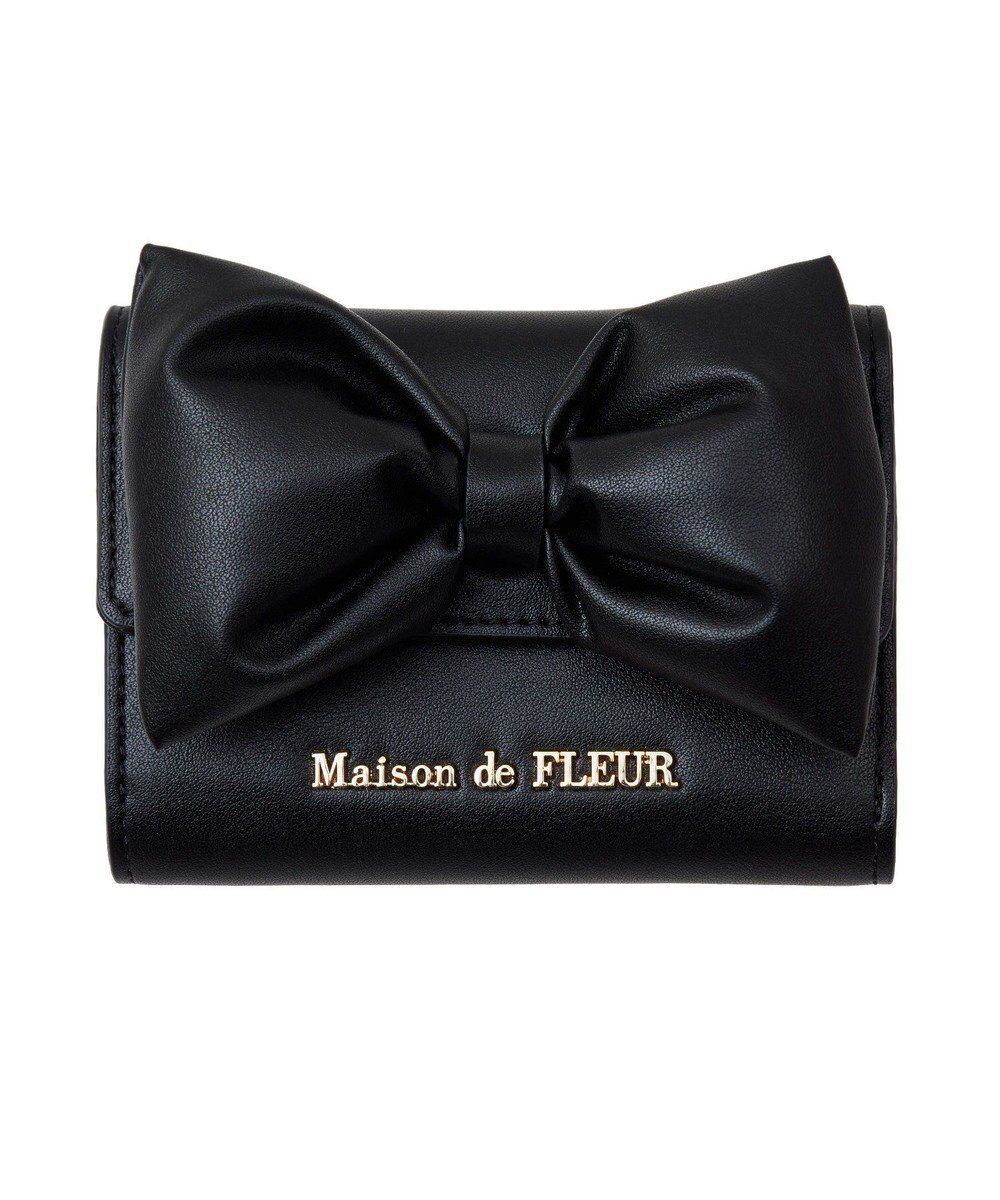 Maison de FLEUR ボリュームリボンウォレット 