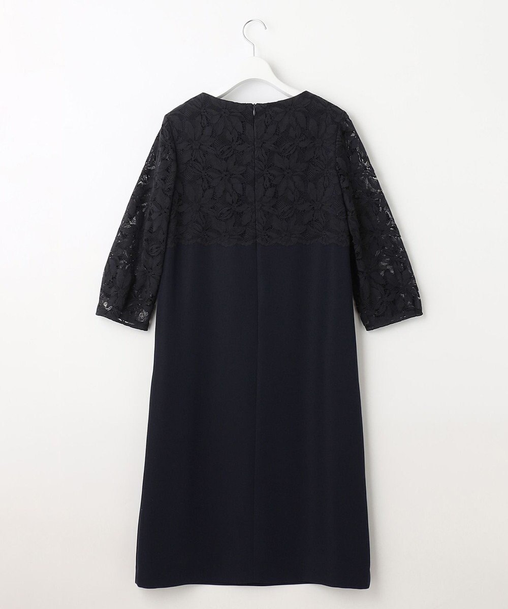 自由区 【XSサイズ～/洗える】フラワーコードレース サックワンピース 