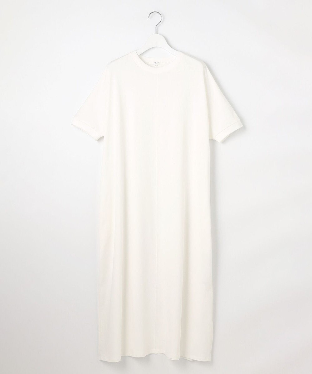 23区 L 【SLOW/一部店舗限定】MVSコットン T ワンピース 