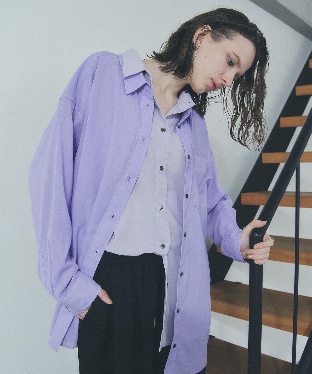 YECCA VECCA シアーレイヤードシャツ 