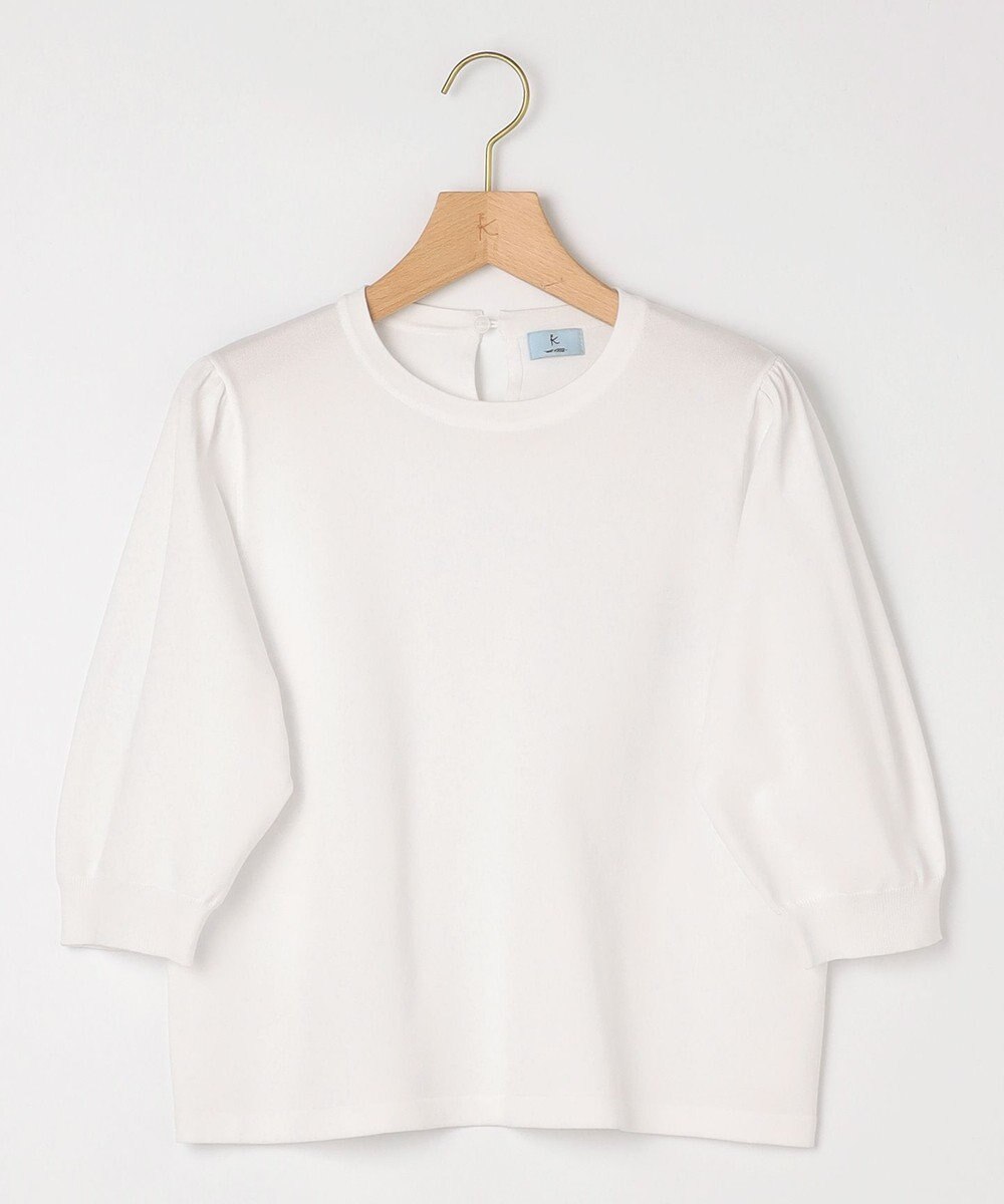 組曲 S 【UVケア・接触冷感】MINA 6分袖ニットプルオーバー 