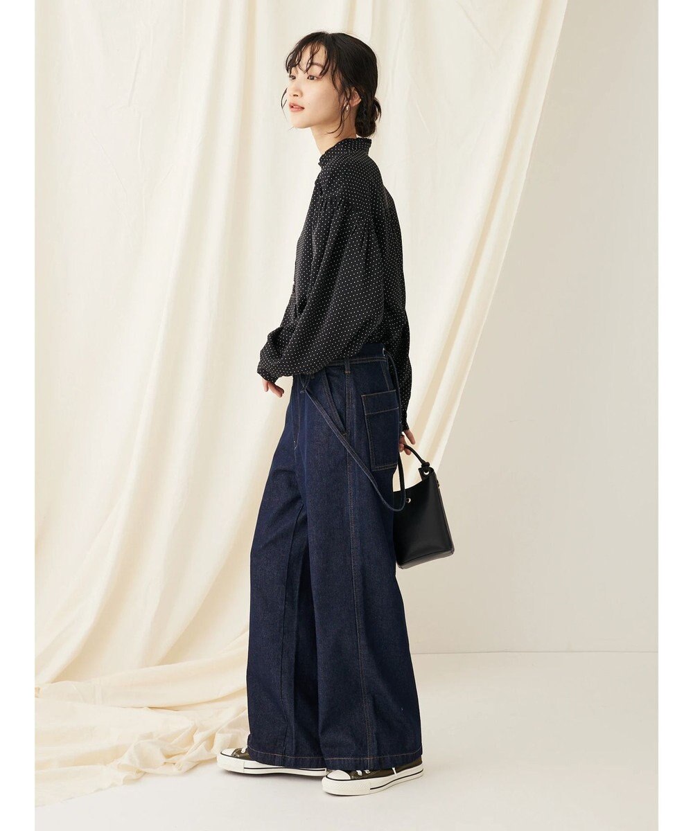 CRAFT STANDARD BOUTIQUE ピコフリルドットブラウス 