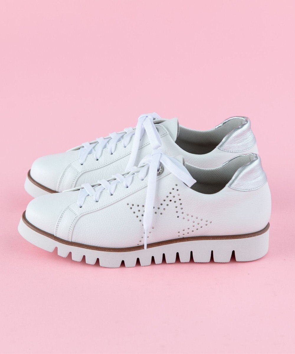 Dominic3 スターパンチングレザースニーカー 