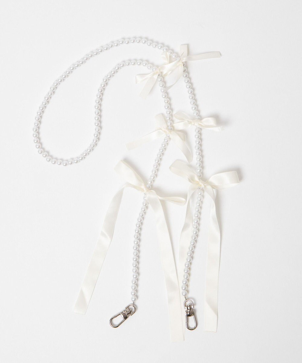 WEGO リボンビーズストラップ 