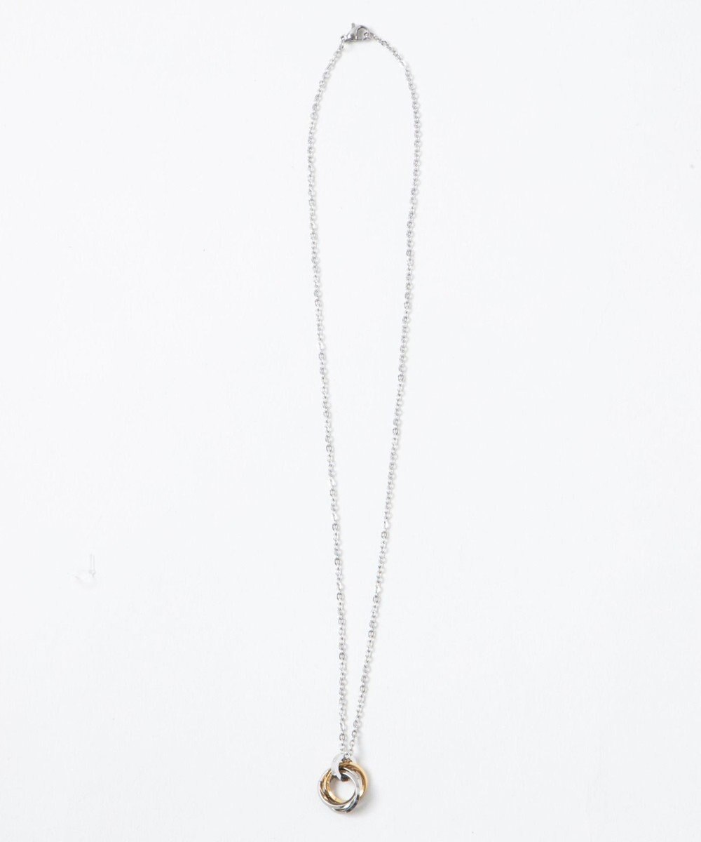 WEGO ミニトリプルリングチェーンネックレス 