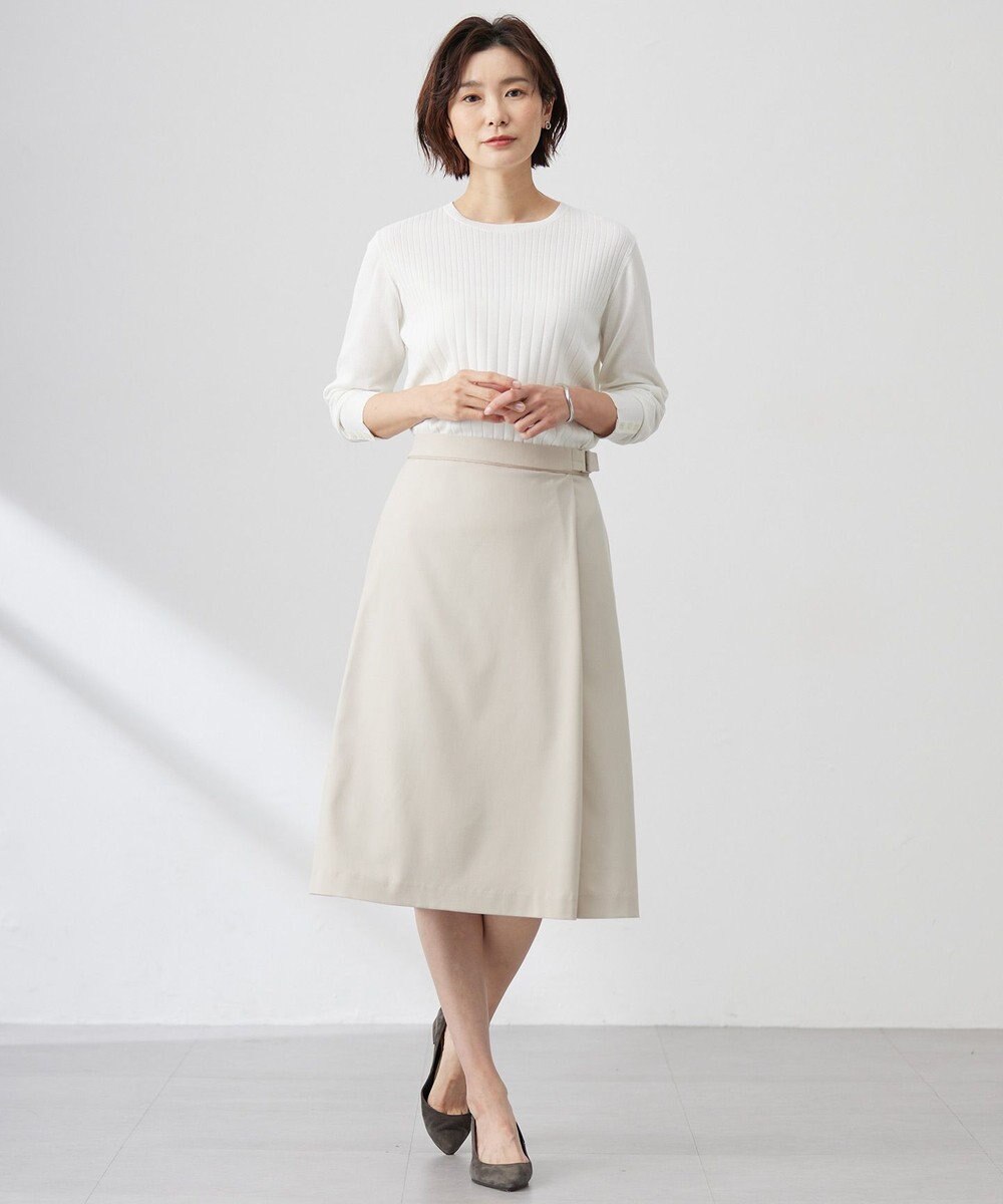 J.PRESS LADIES L 【洗える】CARREMAN 2WAY Aライン スカート 