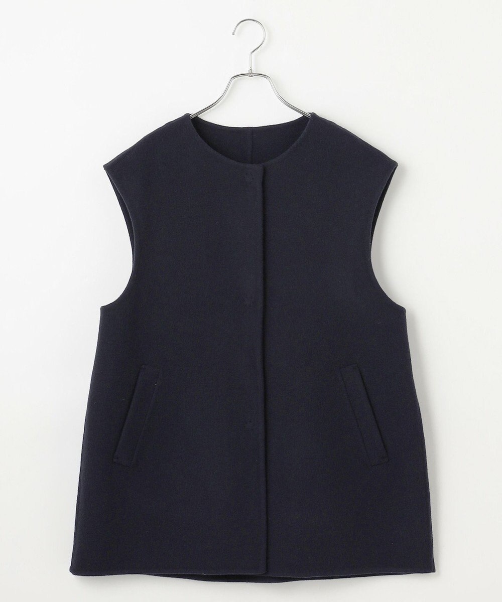 #Newans バックペプラムダブルフェイスジレ 