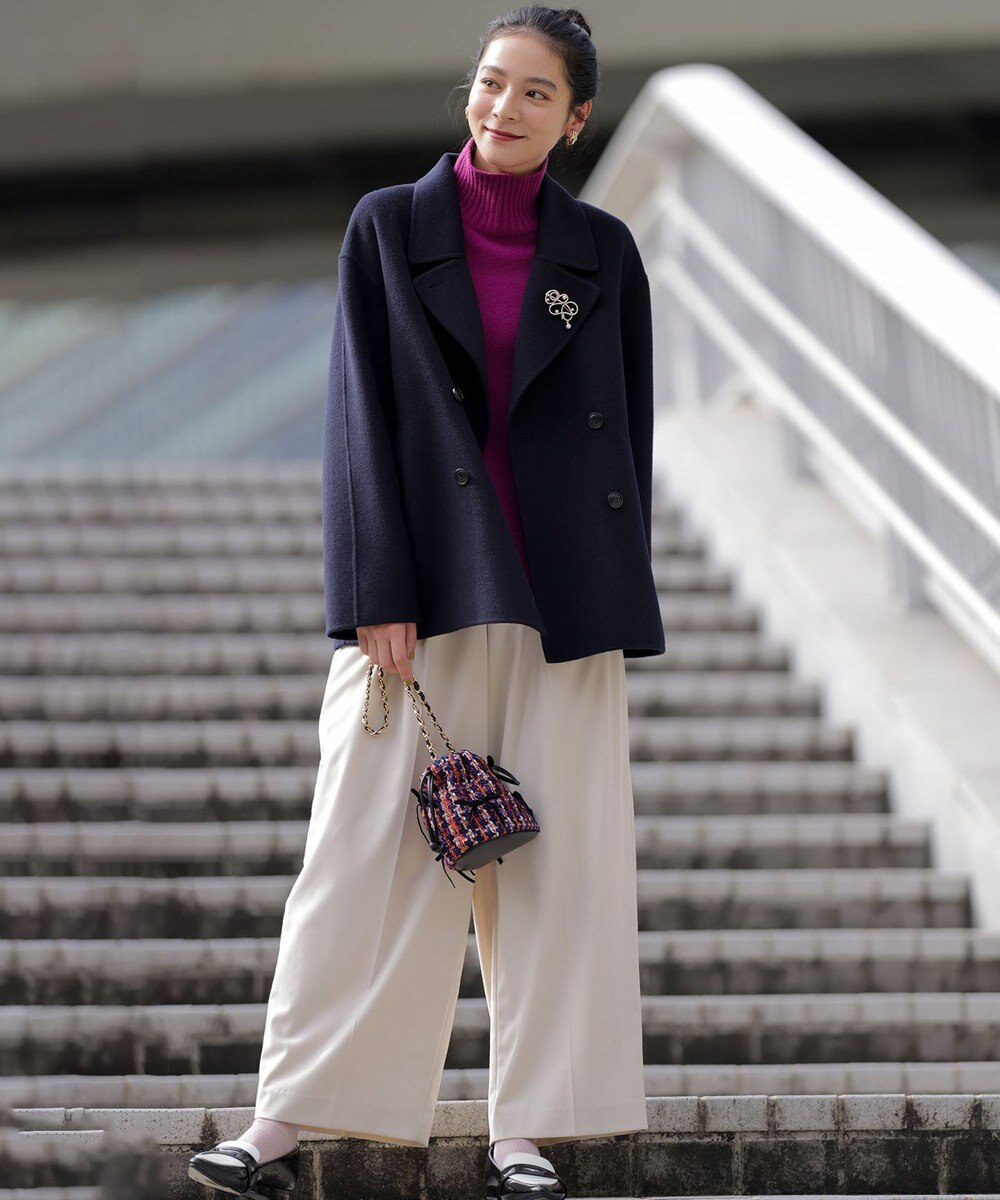 組曲 S ダブルブレストリバー コート 