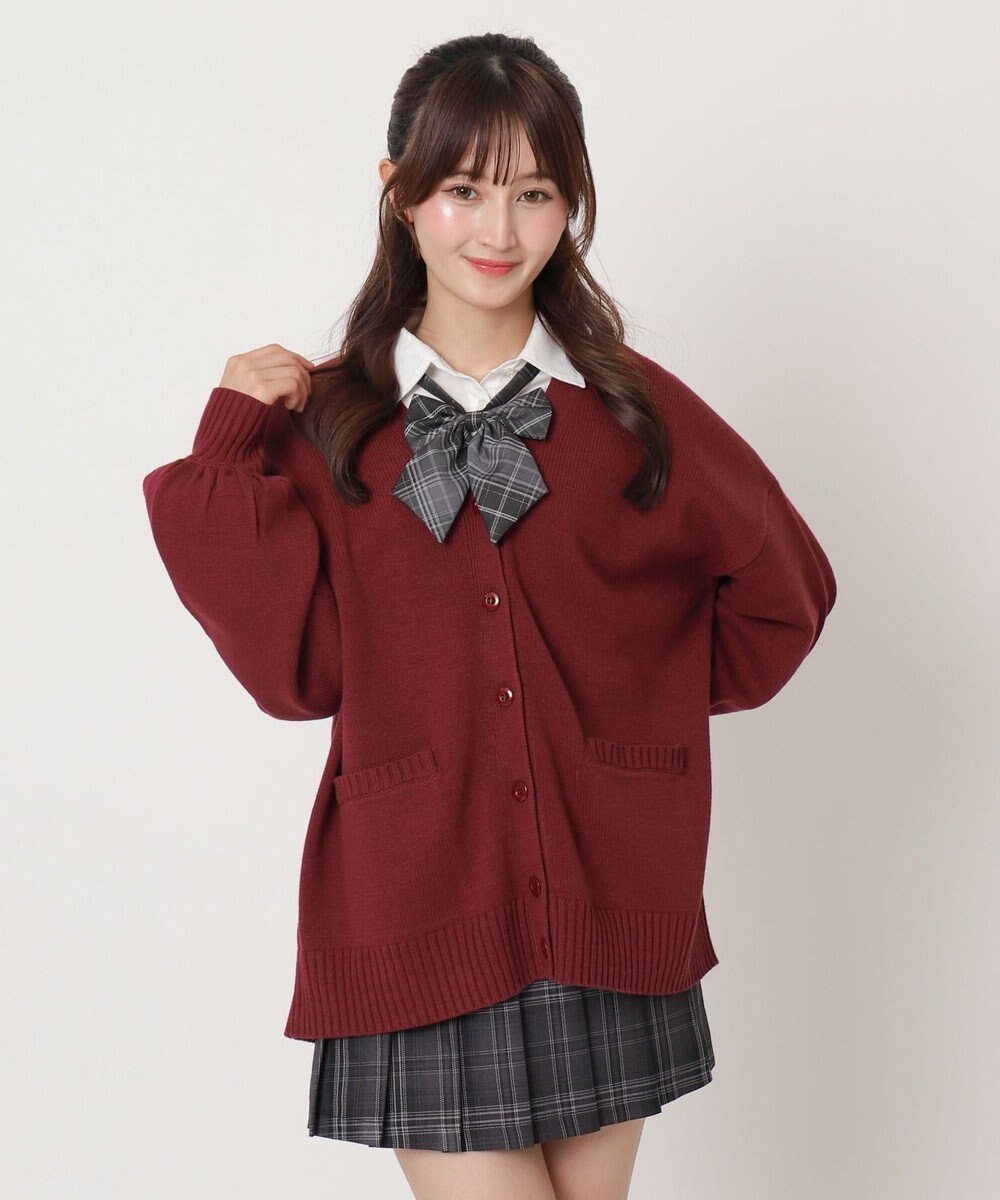 WEGO 【SCHOOLITEM】ニットカーディガン 
