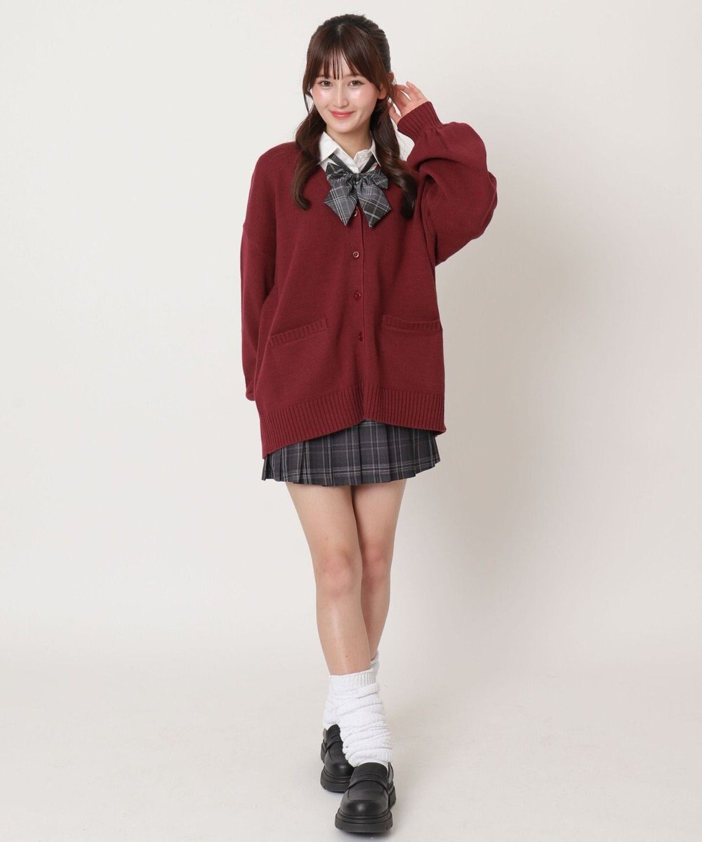 WEGO 【SCHOOLITEM】ニットカーディガン 