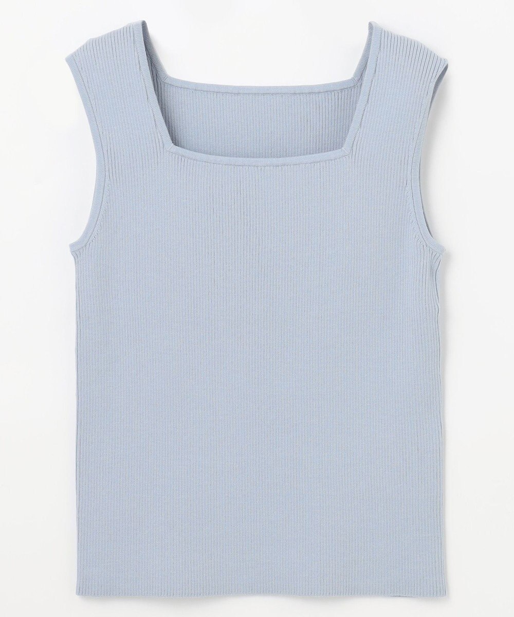 GRACE CONTINENTAL スクエアリブニットトップ 