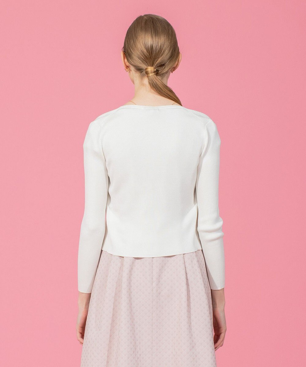 TOCCA 【洗える】SILK RIB CARDIGAN カーディガン 