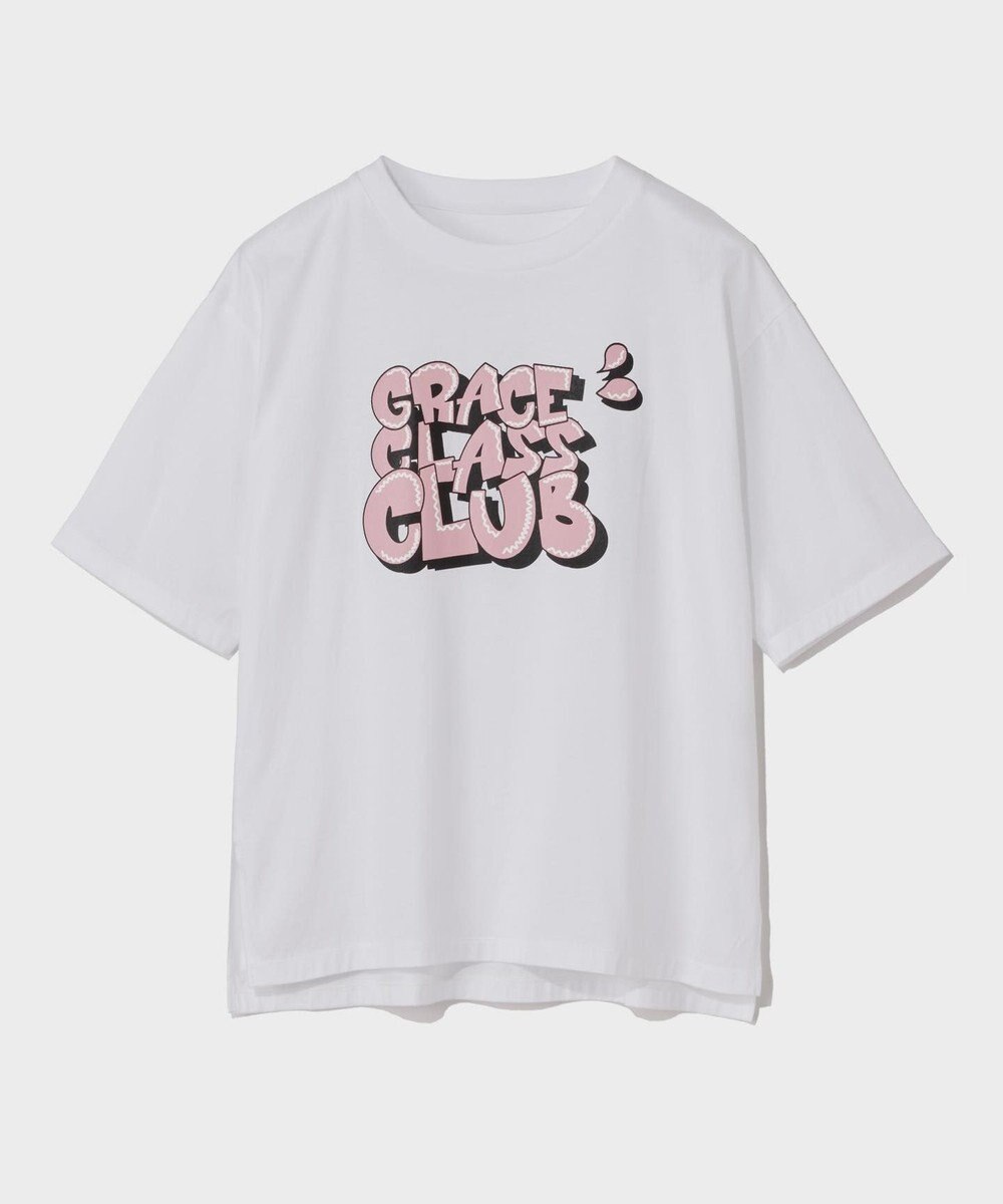 GRACE CONTINENTAL グラフィティプリントTシャツ 