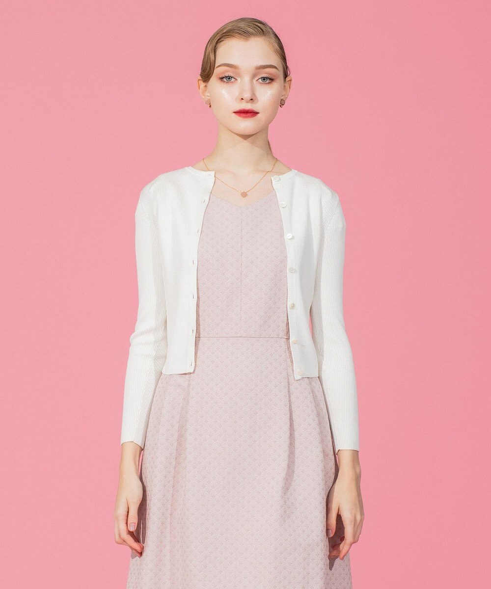 TOCCA 【洗える】SILK RIB CARDIGAN カーディガン 