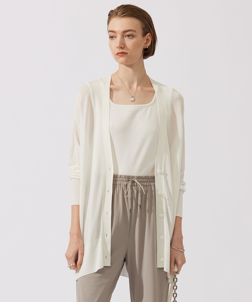 ICB 【洗える】 ドライシンセティックハイゲージ カーディガン 