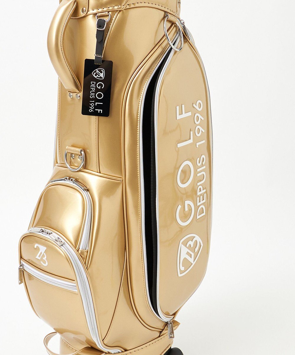 23区GOLF 【UNISEX】エレガントエナメルキャディバッグ　キャスター付きで移動もラクチン 
