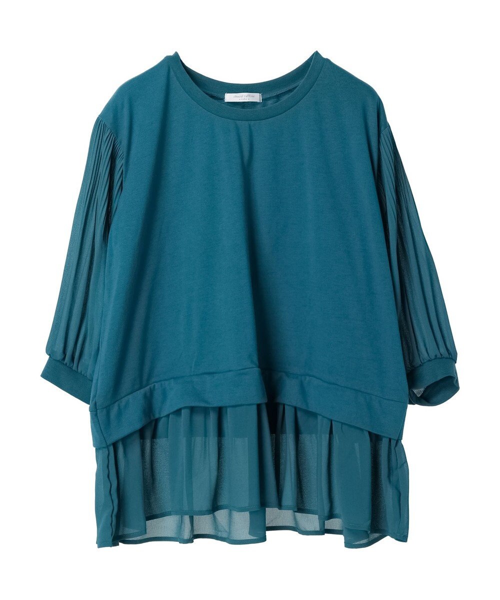 Green Parks 消しプリーツドッキングカットチュニック 