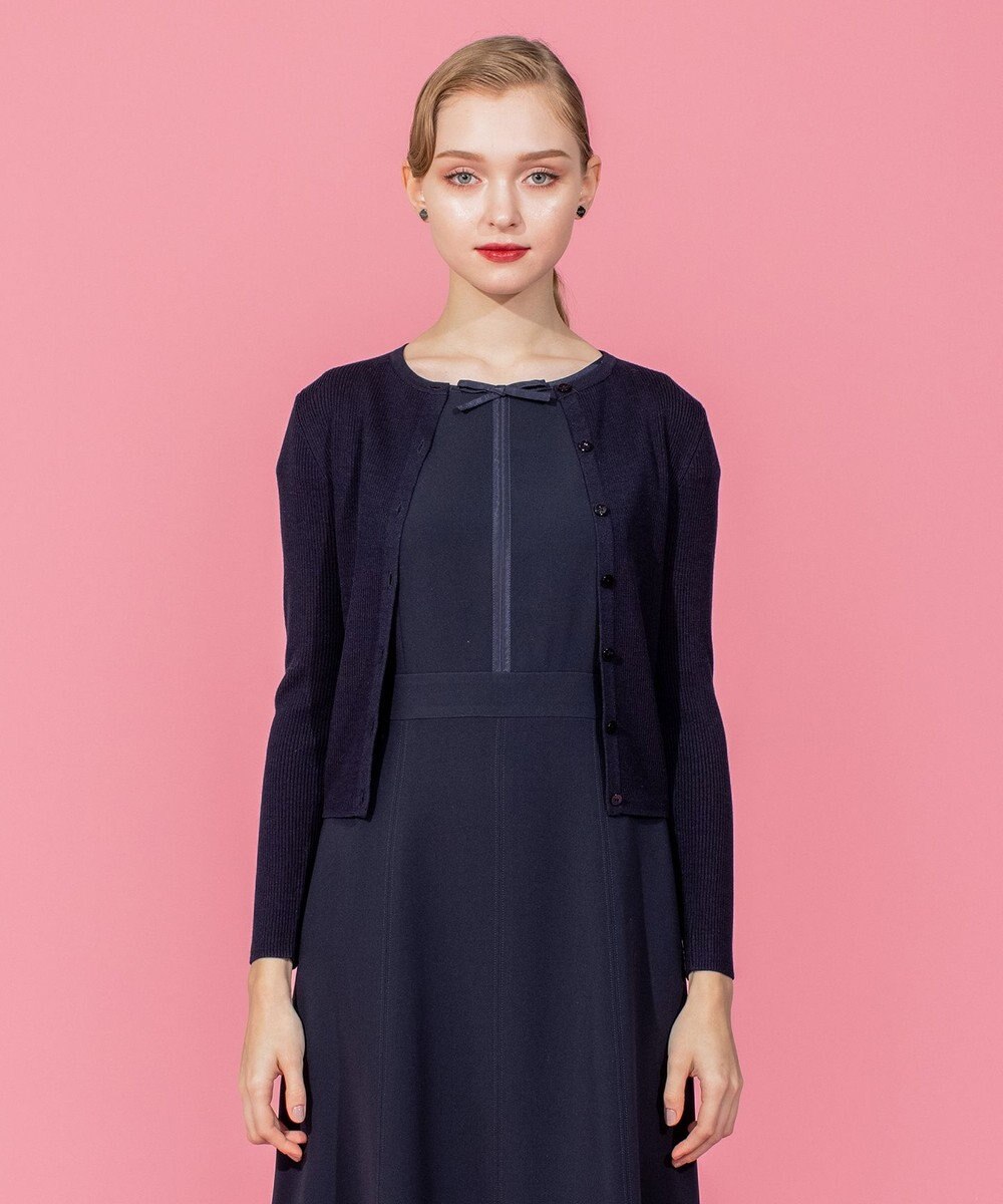 TOCCA 【洗える】SILK RIB CARDIGAN カーディガン 