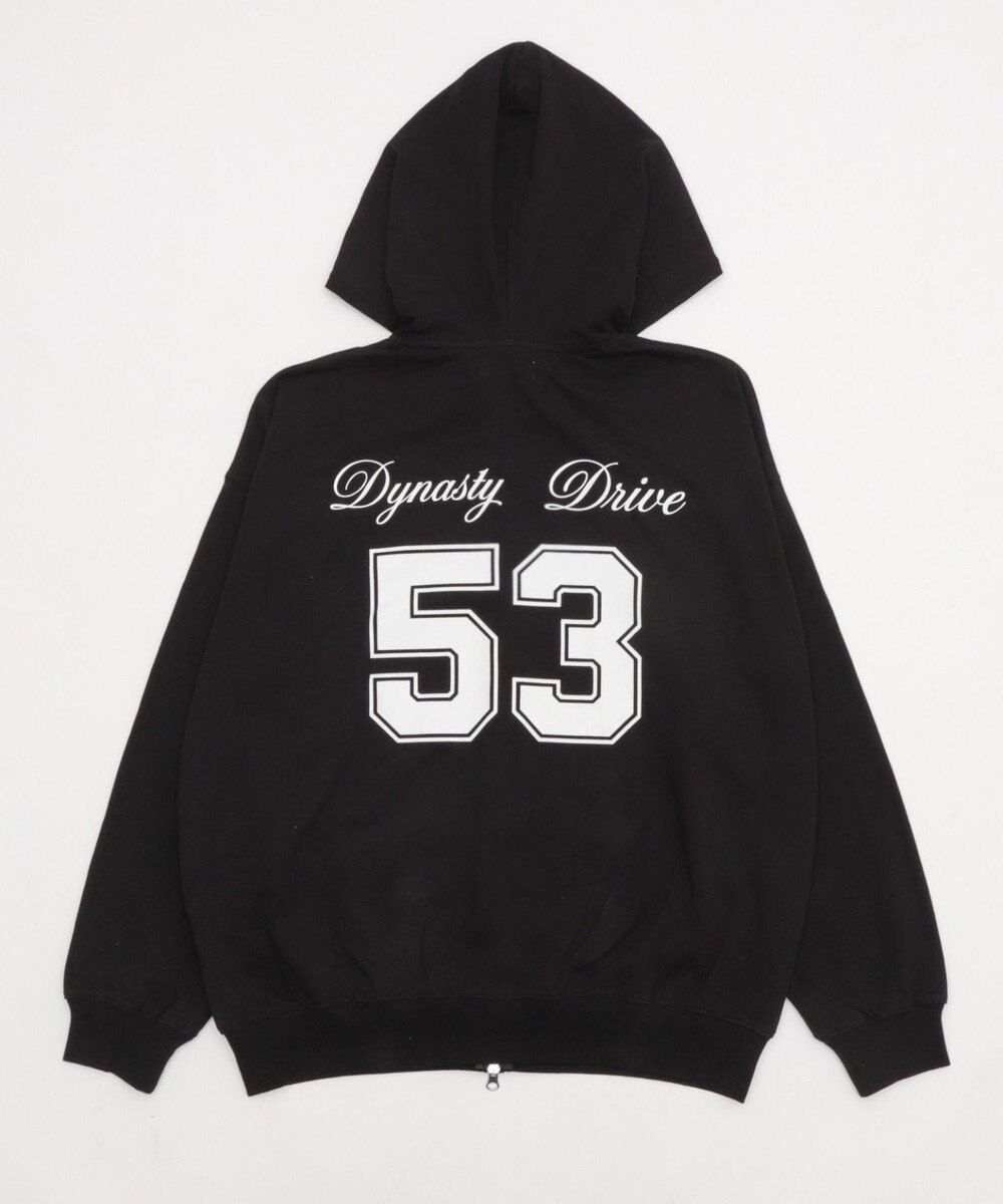 WEGO 【ユニセックスITEM/MLサイズ展開】ナンバリングカットZIPパーカー 