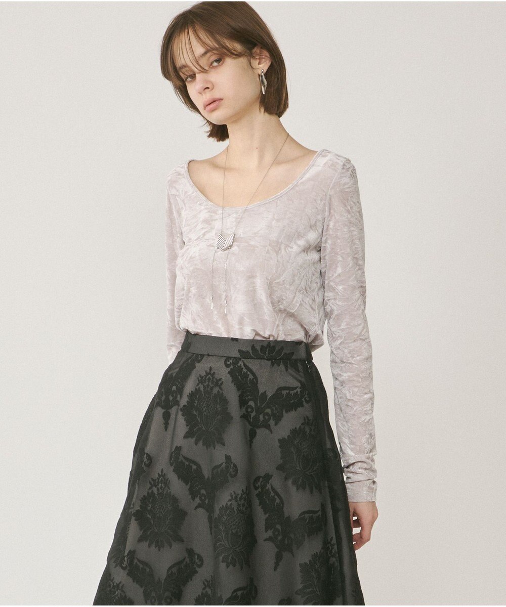 GRACE CONTINENTAL Vシルエットネックレス 