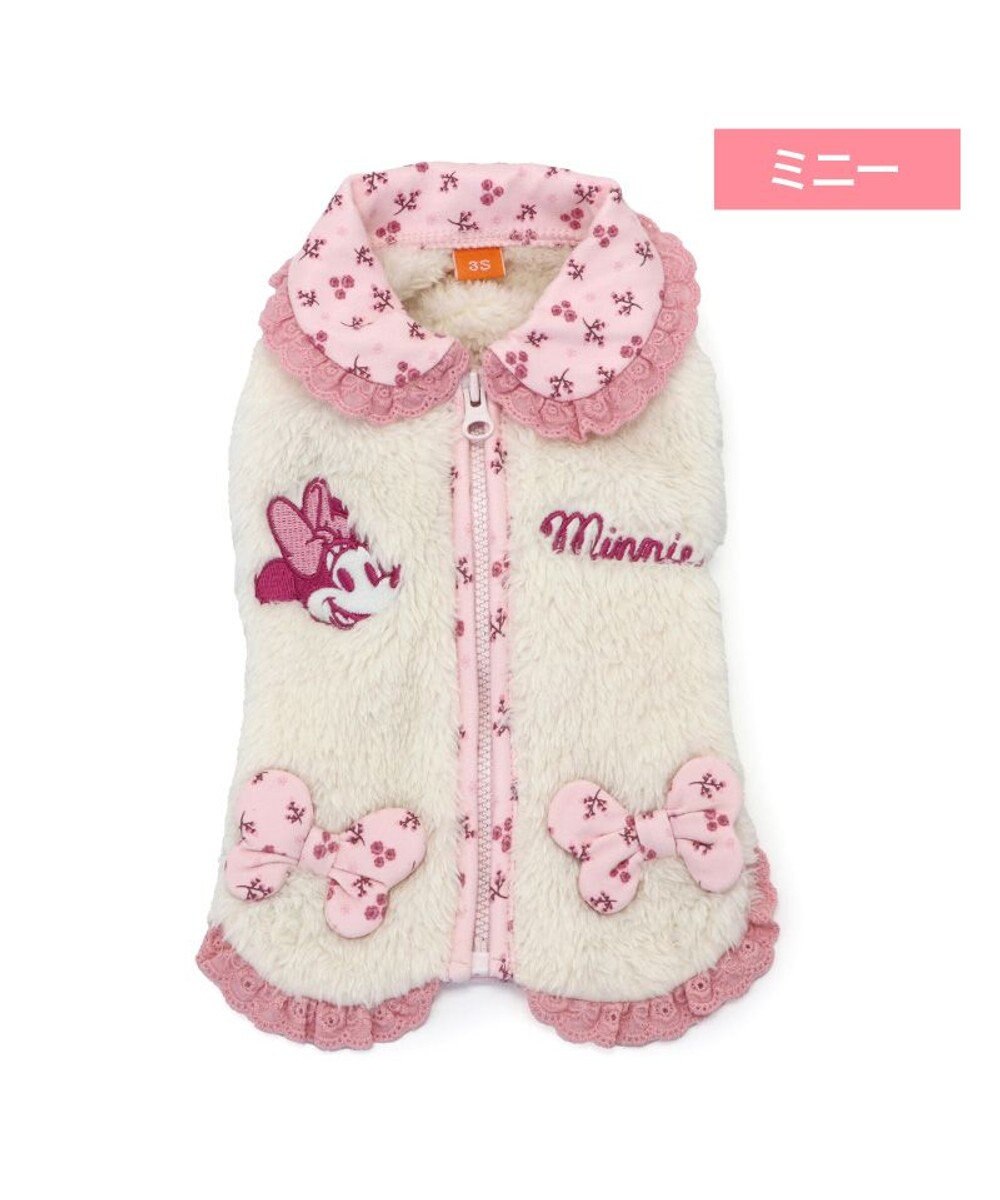 PET PARADISE ディズニー ミニーマウス ジップベスト 《ピンク》 小型犬 