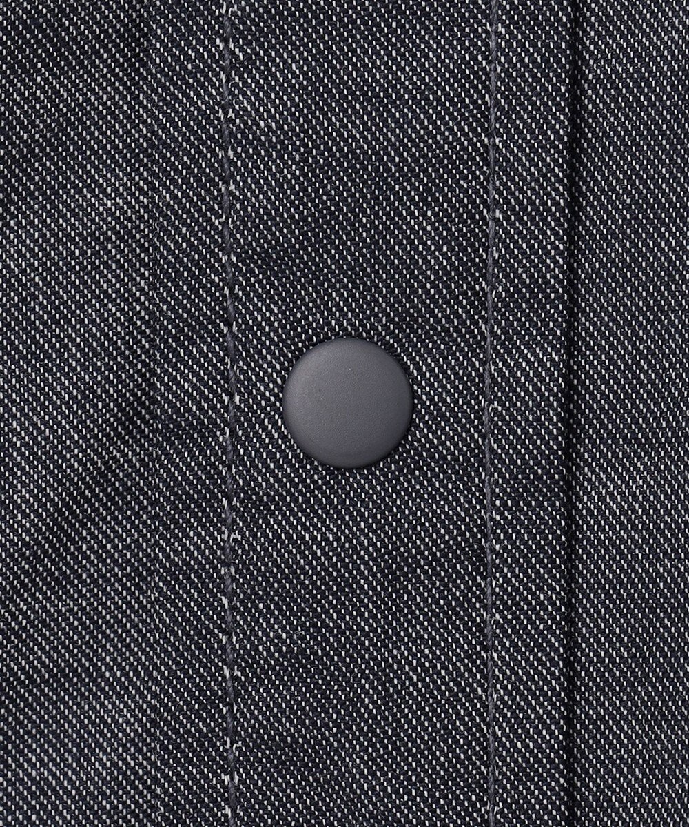 SHARE PARK LADIES 【UVカット・撥水・ストレッチ】イージーデニムノーカラーシャツ 