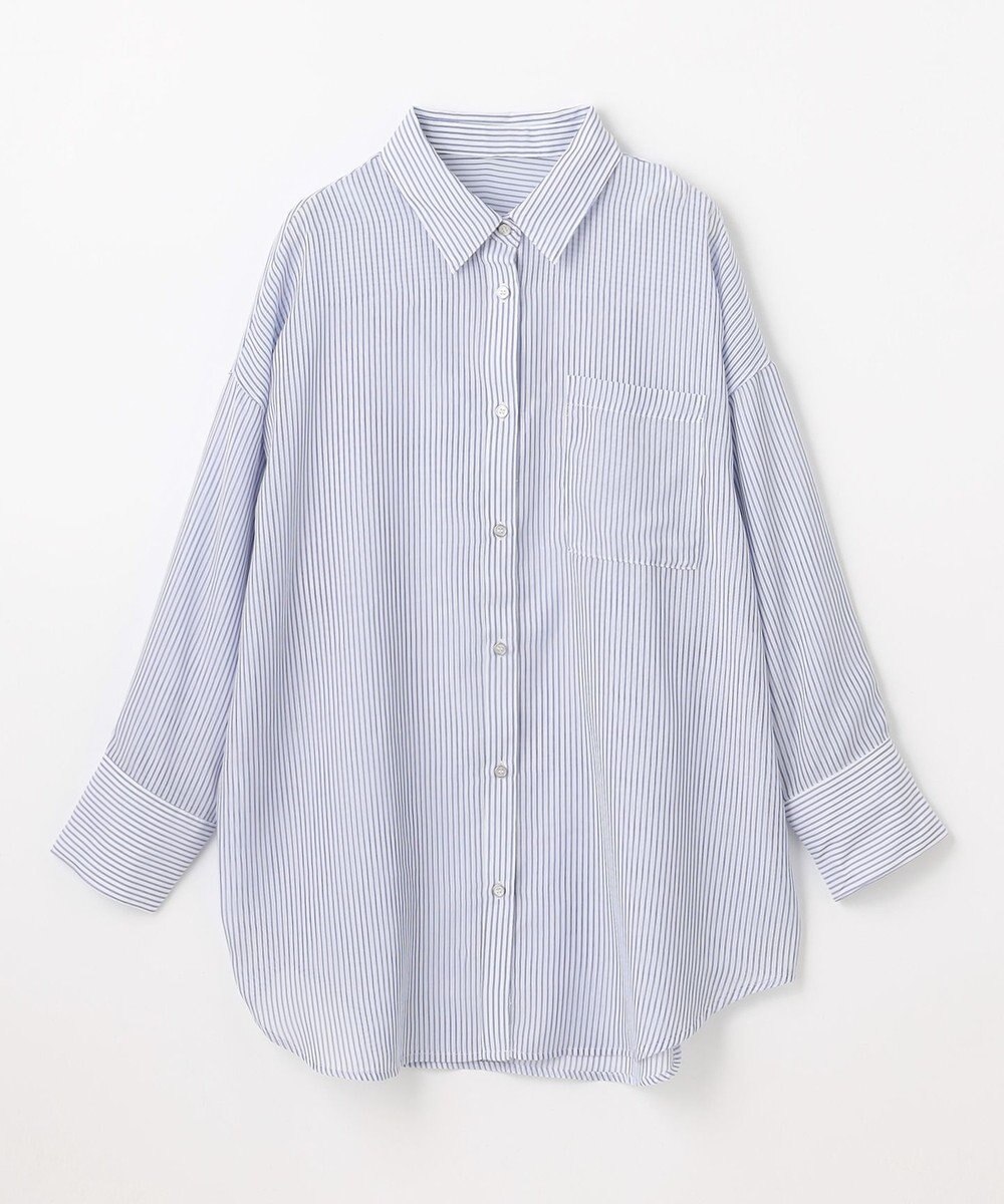 ANY シアーストライプシャツ 